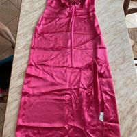 vestito lungo in raso