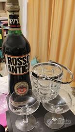 Rosso Antico Buton, 2 calici e secchiello ghiaccio