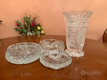 set oggetti in cristallo 