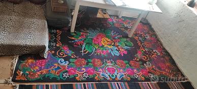 200X300 cm TAPPETO LANA KILIM ROSES MOLDAVIA