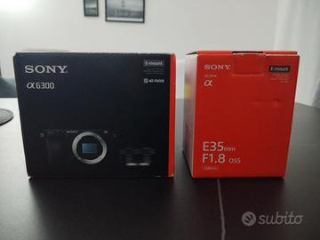 Sony a6300 + Sony E 35mm f/1.8 OSS - kit completo