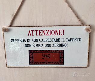 Targhetta fuori porta
