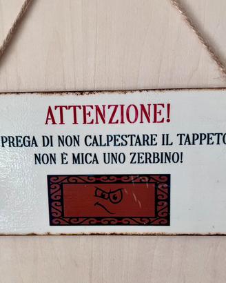 Targhetta fuori porta