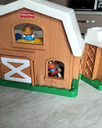 Gioco bimbi fattoria con animali da cortile. 