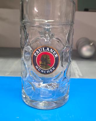 bicchieri birra Paulaner da 1 L.