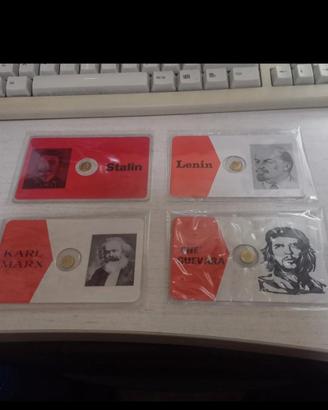 Set di 4 schede da collezione memorabili