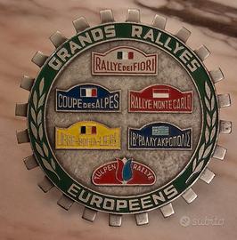 Raro badge d'epoca Grands Rallyes Europeens Ragni 