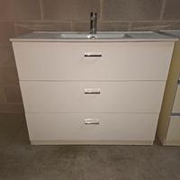 mobile bagno con specchio contenitore