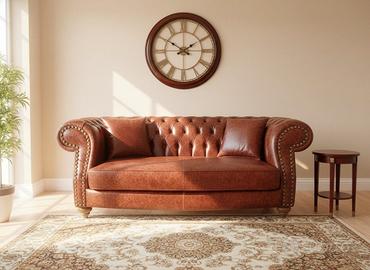 Divano 2 Posti Chesterfield Diva in pelle vintage
