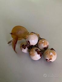 uva in vetro di murano 6 acini