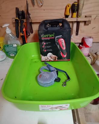 Lettiera + Tosapeli + guinzaglio