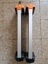 porta sci  snowboard  alluminio x barre portatutto