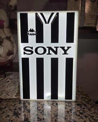 Lampada led juventus realizzata in 3D