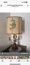 Lampada da tavolo botanica vintage