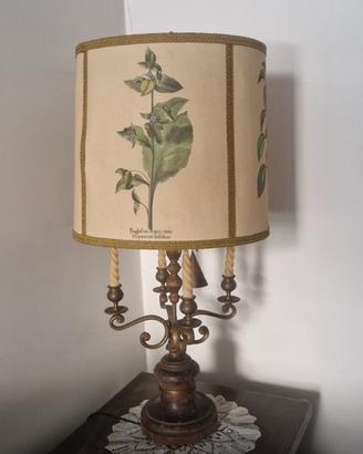 Lampada da tavolo botanica vintage