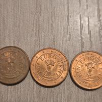 6 monete rare da 1 centesimo