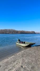 Barca Carolina 13 con motore honda 4 tempi 15 cv