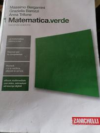 MATEMATICA VERDE 1 e 2 a metà prezzo. Spedisco