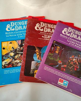 moduli avventura D&D prima edizione italiana