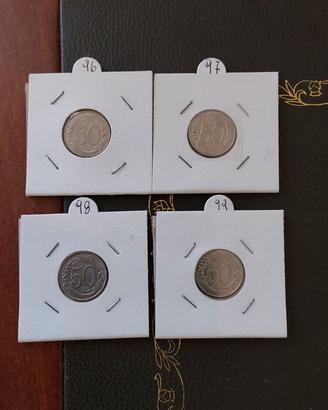 Monete da 50 lire Turrita