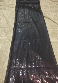 Top sexy paillettes discoteche serate schiera nuda