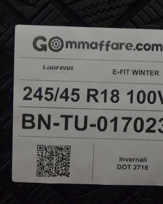 4 Pneumatici 245/45 R18 Laufenn E - Fit Winter