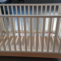 lettino Mibb colore bianco  con materasso 