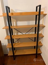 Libreria in legno/metallo