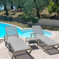 Sdraio prendisole  e tavolino Scab