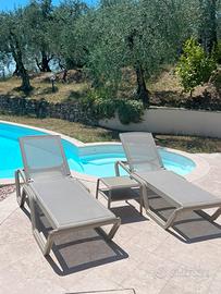 Sdraio prendisole  e tavolino Scab