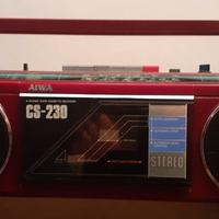 Boombox Aiwa CS-230 radio cassette vintage anni 80