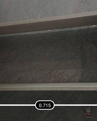 Mensola pensile bagno effetto rovere 71,5 x 37,5 x