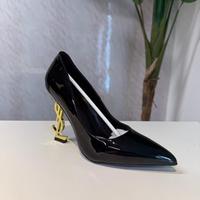 DÉCOLLETÉ  YSL OPYUM CON TACCO DORATO IN VERNICE