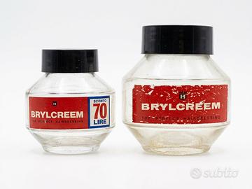 Coppia di storici vasetti brillantina Brylcreem