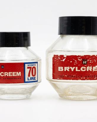 Coppia di storici vasetti brillantina Brylcreem