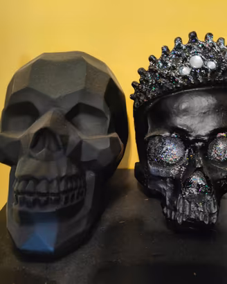 Statuetta arredo casa - Coppia Teschi 