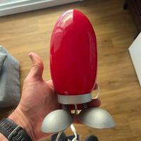 Lampada Ikea Dino Egg Rossa