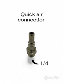 Raccordo rapido tubo aria compressa - maschio 1/4"