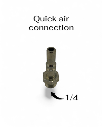 Raccordo rapido tubo aria compressa - maschio 1/4"