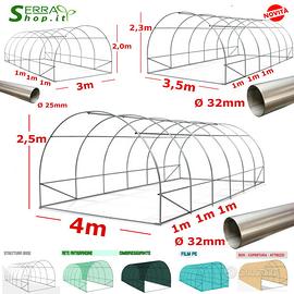 Struttura tunnel serra multifunzione acciaio arco