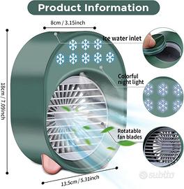 Ventilatore-Condizionatore portatile 3 velocità
