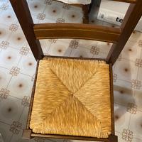 Sedie impagliate legno massello