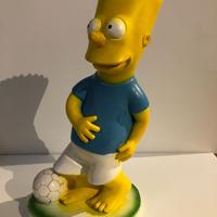 Statua in gesso di Bart Simpson H 40 cm