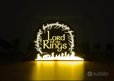 Lampada il signore degli anelli