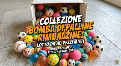💥 Super lotto 80 palline rimbalzine miste