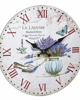 Orologio da parete analogico vintage Lavande