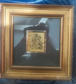 Quadretto su lastra d' argento 800/1000