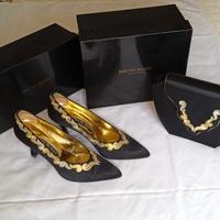 COMPLETO BRUNO MAGLI SCARPE E BORSA SERA