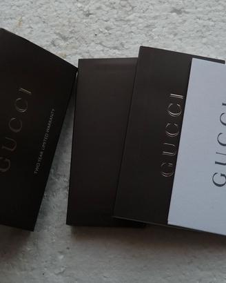 Gucci libretti e garanzia orologio in bianco origi