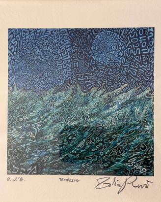 Tobia Ravà – Grafica originale firmata – Tempesta